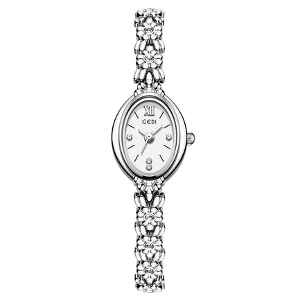 Orologio da donna Luce di lusso retrò tempestato di diamanti Bracciale di alta bellezza Orologi da donna squisiti alla moda platinumshop
