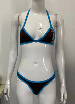 Nuovo bikini estivo 2026, costume da bagno due pezzi da donna, set a tinta unita, intimo stile Y2K platinumshop