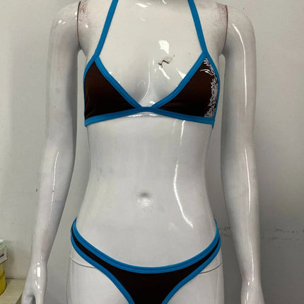 Nuovo bikini estivo 2026, costume da bagno due pezzi da donna, set a tinta unita, intimo stile Y2K platinumshop
