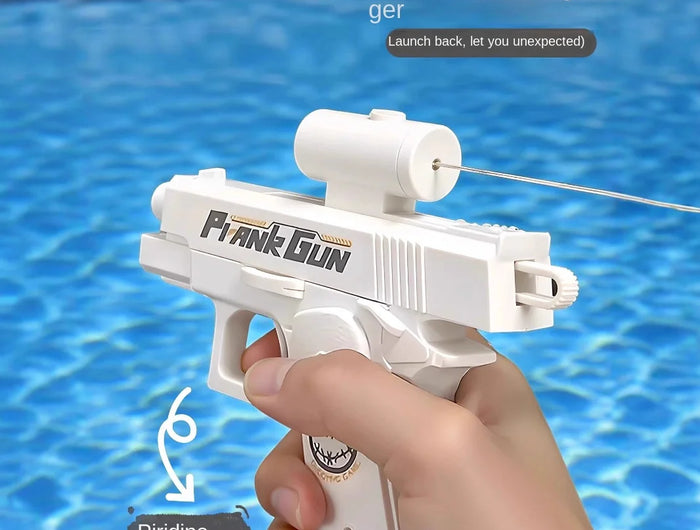 Pistolet à eau inversé amusant recto-verso - Jouet de farce d'été, mini-pulvérisateur d'eau tactique pour enfants et adultes, combat aquatique à la plage et à la piscine