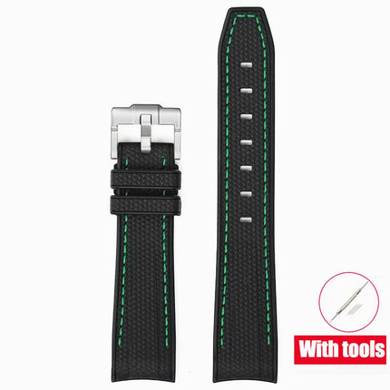 Cinturino in gomma per Swatch X Omega Joint MoonSwatch Cinturino sportivo impermeabile da 20 mm Cinturino con estremità curva in silicone per uomo donna platinumshop