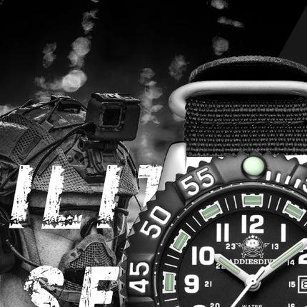 ADDIESDIVE Luxury Men Watch Luminous Dial 50m Water Resistance Date Display Outdoor Casual Men's Quartz Men Watch Nylon Strap