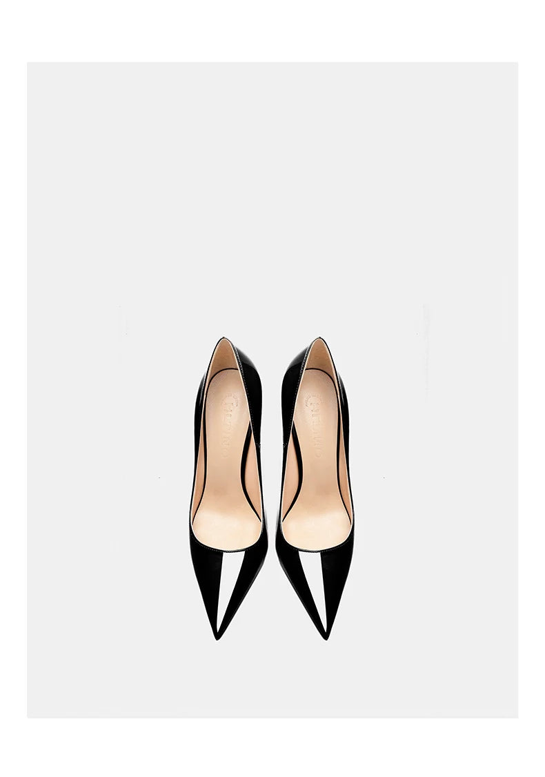 Designer Heels for women leather Luxury Brand Pumps Red Bottom Pointed Toe High Heels Elegant Stiletto Ladies Party Shoes women