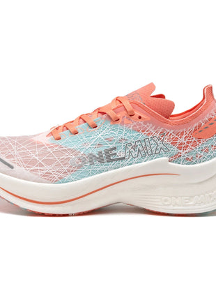 ONEMIX Marathon Scarpe da corsa con piastra in carbonio Assorbimento degli urti Scarpe sportive ultraleggere Tecnologia di rimbalzo Sneakers da uomo all'aperto PlatiNum