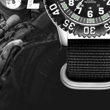 ADDIESDIVE Luxury Men Watch Luminous Dial 50m Water Resistance Date Display Outdoor Casual Men's Quartz Men Watch Nylon Strap
