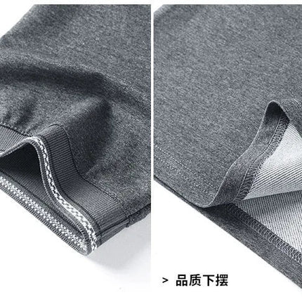 2024 Summer New Comfortable Soft Cotton Fashion Suit Men's Casual Relaxed Breathable Plus Size High Quality Sports Two-Piece Set PlatiNum