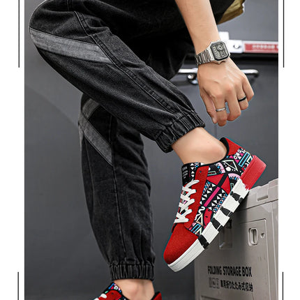 Nuove Scarpe Estive alla Moda per Uomo, Sneakers Sportive Antiscivolo da Passeggio, Scarpe Casual in Tela con Motivi, Zapatos Maschili