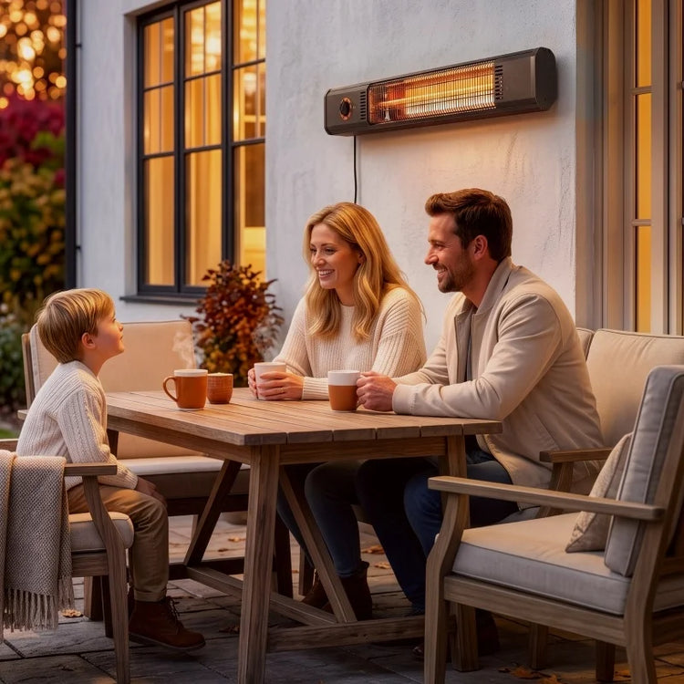 Freestanding Wall Mounting 2000W Infrared Heater Ip65 Waterproof Patio Heater for Garden Balcony