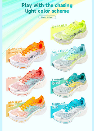 Scarpe da Corsa ONEMIX per Uomo con Piastra in Carbonio, Assorbimento degli Urti, Tecnologia Ultra-Leggera e Reattiva, Sneakers per Sport all'Aperto PlatiNum