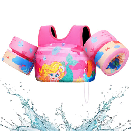 Children's Life Jacket Children's Swimming Arm Floating Whistle Life Vest Baby Swimsuit Safety Foam Pool Accessories for Kayak