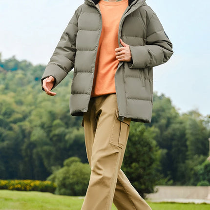 Semir Down Jacket Men 2026 Winter New Hooded Mid-Length Thick Versatile Coat