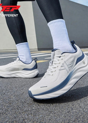 Xtep Cloud Wing 3.0 Men's Running Shoes 2025 Summer New Stability Shock Absorbing Wear Resistant Soft Sole Sneakers 875319110003 PlatiNum