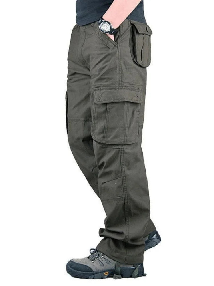 2025 Tactical Cargo Pants Men Cotton Overalls Outdoor Work Trousers Big Size Hombre Clothing Camo Hiking Pants Multiple pockets