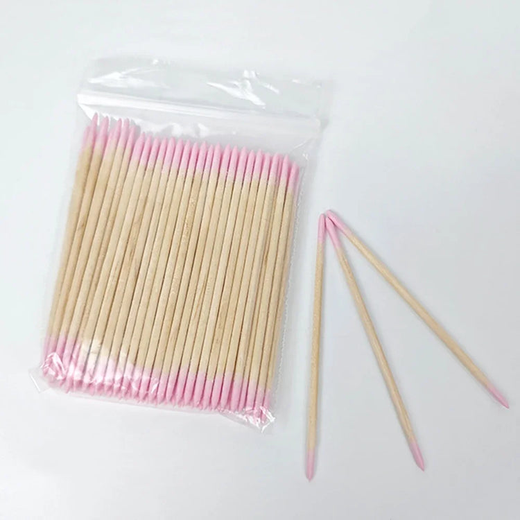 500/100Pcs Orange Wood Sticks for Nails BULK Double Sided Cuticle Pusher Remover Nail Art Manicure Pedicure Tool for Manicure Pe 2028