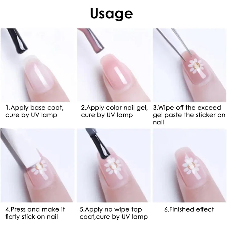 10pcs/set 3D Autumn Pumpkin Nail Stickers Maple Leaf Flower Self-Adhesive Nail Decal Slider Thanksgiving DIY Manicure Decoration