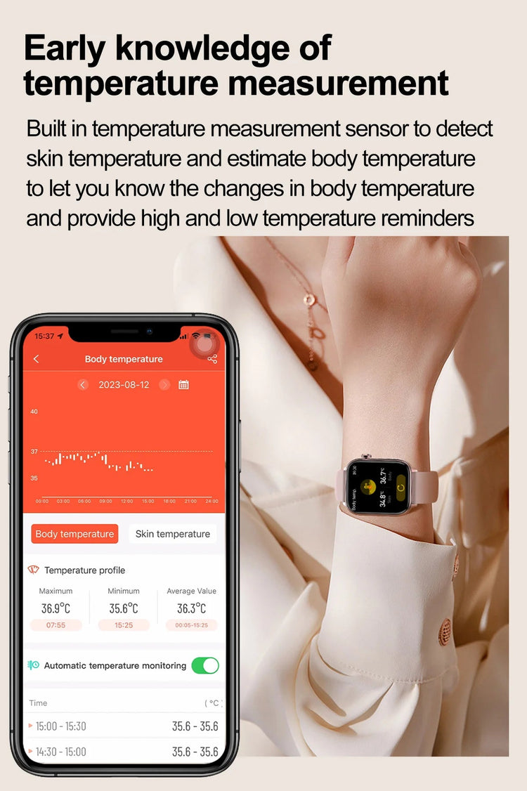 Nuovo 2025 Smartwatch per XIAOM1 con ECG+PPG, Monitoraggio Grasso Sanguigno e Acido Urico, Frequenza Cardiaca, Pressione Sanguigna, Chiamate Bluetooth per Uomini e Donne platinumshop