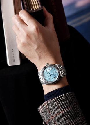 PAGANI DESIGN Nuovo Orologio da Uomo 40mm con Calendario Settimanale, Acciaio Inossidabile, Impermeabile 100M, Vetro Zaffiro AR, Movimento Giapponese di Lusso