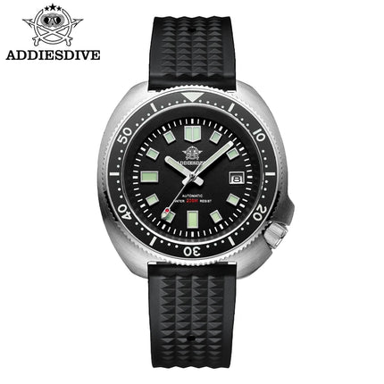 ADDIESDIVE Luxury Men's Automatic Watch Ceramic Bezel Sapphire Glass 200m Waterproof Ultra Bright Blue Luminous Diving Watch