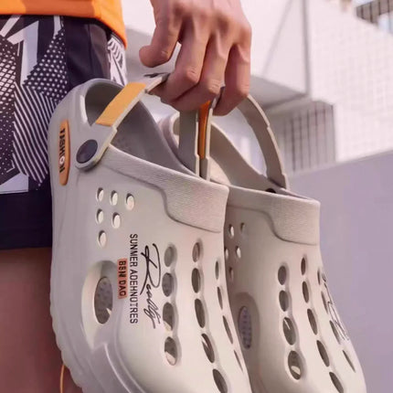 Ciabatte Unisex in EVA Traspiranti Antiscivolo con Suola Spessa, Scarpe Forate ad Asciugatura Rapida, Ciabatte Casual per Uomo e Donna, Ideali per Spiaggia, Giardino e Attività all'Aperto