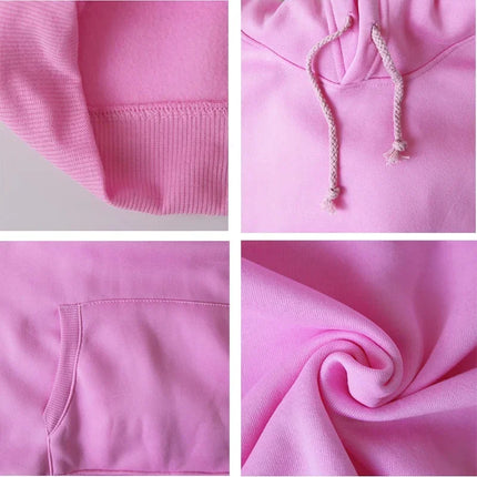 Women Pink Katseye Print Pocket Hoodies Spring Autumn Hip Hop Music Lover Gifts Pullover Vintage Katseye Unisex Gothic Hoody