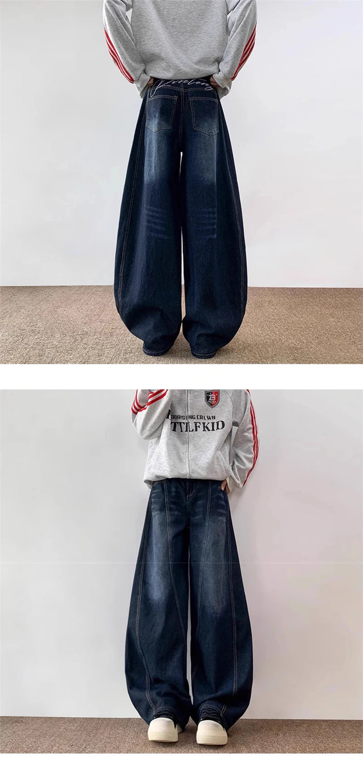 Jeans Estivi da Uomo Y2K Streetwear, Pantaloni Hip Hop alla Moda, Jeans American Goth con Stampa di Lettere, Pantaloni Larghi in Denim