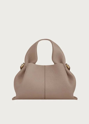 Borsa tote classica in tinta unita da donna, comoda ed elegante, stile vintage