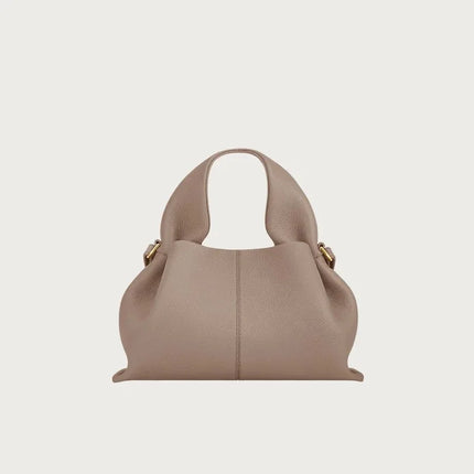 Borsa tote classica in tinta unita da donna, comoda ed elegante, stile vintage