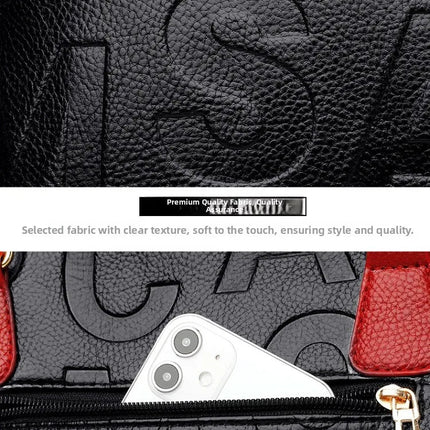 Ladies Large Capacity Leather Shoulder Bag 2025 New Style Urban Simple Tote Bag Women's Single Shoulder Bag Daily Match PlatiNum
