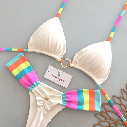 Micro Bikini Tendenze 2026 Costumi da Bagno Donna Sexy Set Bikini Brasiliano Thong Biquini Stampa Monokini Abbigliamento da Spiaggia