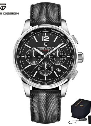 Orologio al Quarzo da Uomo Pagani Design VK63, 41MM, Vetro Zaffiro, Impermeabile 10 Bar, Sportivo, Reloj Hombre