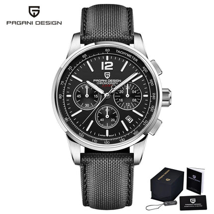 Orologio al Quarzo da Uomo Pagani Design VK63, 41MM, Vetro Zaffiro, Impermeabile 10 Bar, Sportivo, Reloj Hombre