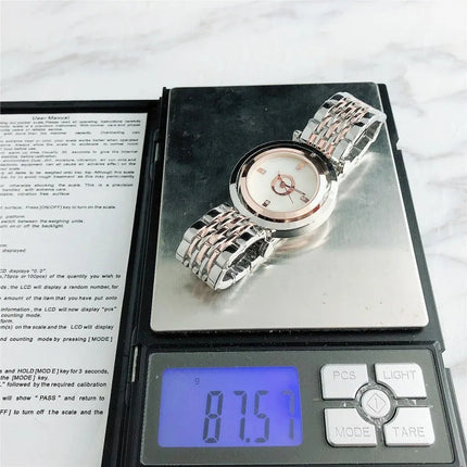 Orologio da Polso Semplice ed Elegante Automatico al Quarzo in Acciaio Inossidabile per Donna Montre Homme Relogio Feminino platinumshop