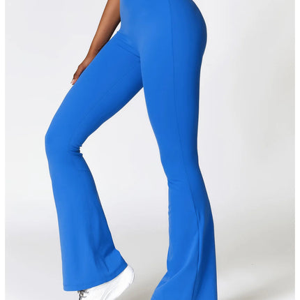 High Waist Flare Leggings Yoga Pants Women Wide Leg Pants Women Gym Workout Fitness Sports Flared Pants Latin Dance Trousers PlatiNum