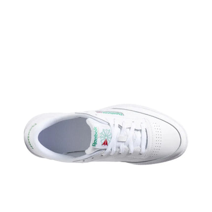 Reebok CLUB C 85 Low top Skateboard Shoes Unisex White Green AR0456