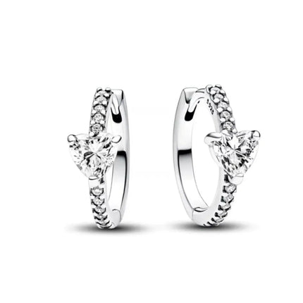 Orecchini e Ciondolo con Zirconi Scintillanti, Combinazione Fiore di Ciliegio e Farfalla, Orecchini in Argento 925, Regalo Ideale per Donne platinumshop