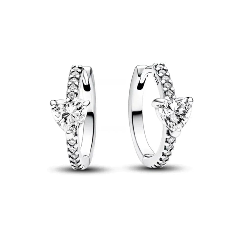 Orecchini e Ciondolo con Zirconi Scintillanti, Combinazione Fiore di Ciliegio e Farfalla, Orecchini in Argento 925, Regalo Ideale per Donne platinumshop