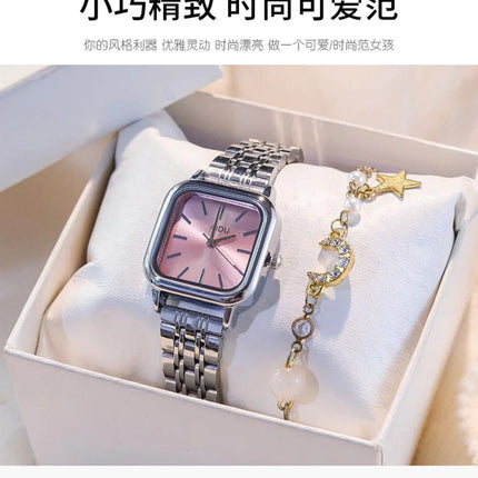 Orologio da donna di lusso Orologio da polso al quarzo da donna con cintura in acciaio alla moda delle migliori marche Montre Femme Bellissimi regali Orologi da donna di lusso platinumshop