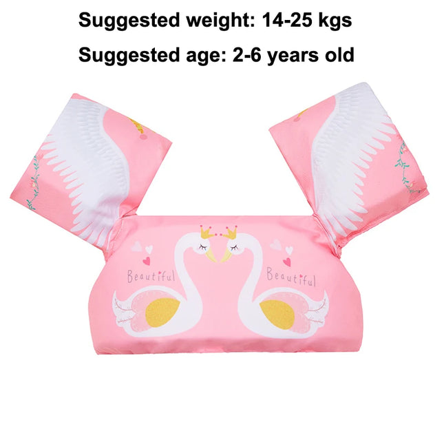2-6Y Kids Swim Vest Floating Arm Circle Swim Trainer Children's Swimming Vest
