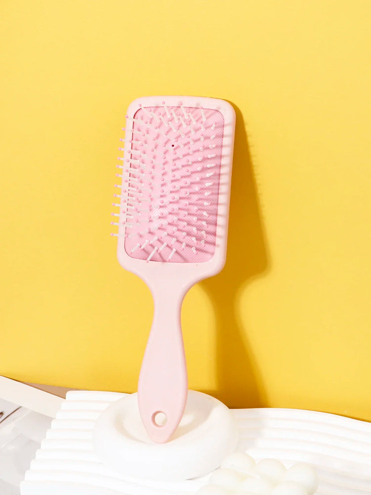 Massage Air Cushion Comb Anti‑Static Air Cushion Brush Square Air Cushion Comb ABS Plastic Handle Special for Real Hair Wigs