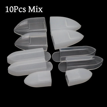 Transparent Plastic Cuticle Nipper Protective Cover Anti-Scratch Dustproof Storage Sleeve Nail Tool Tip Guard Cap