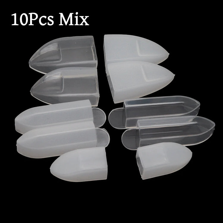 Transparent Plastic Cuticle Nipper Protective Cover Anti-Scratch Dustproof Storage Sleeve Nail Tool Tip Guard Cap