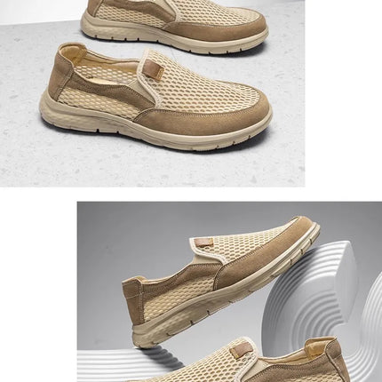 Mocassini Slip-On, Adatti per Scarpe Casual Estive Traspiranti da Uomo, Scarpe Leggere da Passeggio, Qualità Superiore