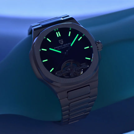 Orologio Meccanico Tourbillon PAGANI DESIGN 2026 Nuovo, Lusso Impermeabile da Uomo in Acciaio 316L, con Vetro Zaffiro e Lancette Luminose