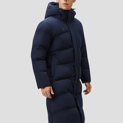 KELME Men's Thermal Down Jacket Outdoor Running Windproof Fleece-Lined Thickened Training Jacket пуховик женский