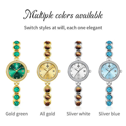 Orologio da donna CLARE SHINE Brand 7708, elegante orologio al quarzo di lusso, impermeabile, con datario, collezione Stellar Eyes. platinumshop