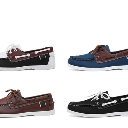 Mocassini da uomo Design Scarpe da barca Pelle PU Alta qualità Comodo Slip-On Morbido Piatto Versatile Scarpe da guida alla moda Mocassini