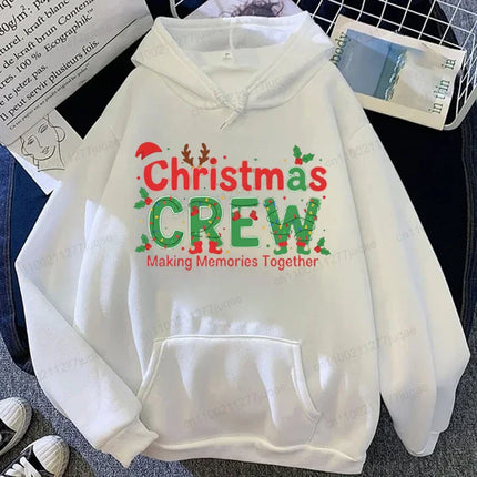 Family Christmas Crew 2026 Print Hoodies Making Memories Together Sweatshirts Funny Family Matching Holiday Pajamas Shirt Gifts