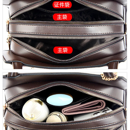 New Women Bag Luxury Designer Cowhide Handbags for Women Famous Brands Crossbody bag for Women Leather Shoulder Bags Sac a main PlatiNum