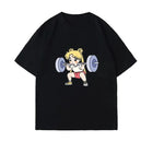 Sailor Moon Lifting Iron Fitness T-shirt da donna in cotone Ragazza Bambini Genitore-bambino Estate Allentato Carino Dolce Divertimento Top a maniche corte