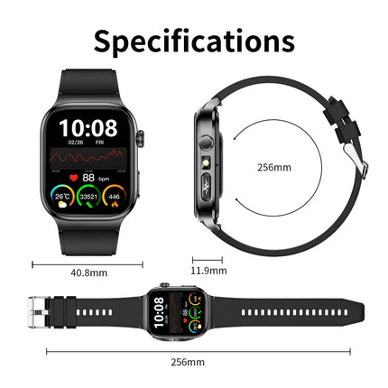 2026 Nuovo Misurazione Accurata Salute Smart Watch ECG + PPG Acido Urico Pressione Sanguigna Lipidi Nel Sangue Chiamata BT Smartwatch Per Le Donne Degli Uomini platinumshop